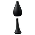 thumbnail image 1 of 2 piezas / pieza Florero de cerámica negro escultura oficina sala de escritorio, 1 of 9