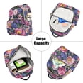 thumbnail image 5 of FORMRS Mini Backpack Purse for Women Travel Daypack Casual Shoulder Bag, Soft Pinks Flowers, 5 of 7