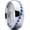 Blue, variant on Metal Masters Mens Baseball Titanium Ring Red Stitching Dome Comfort-Fit 8mm