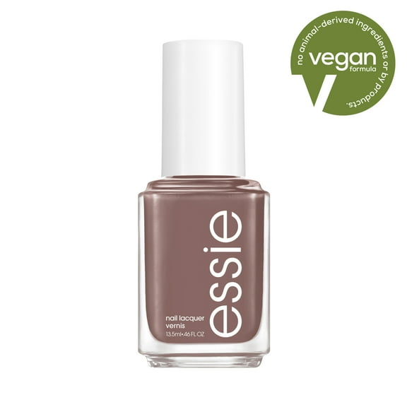 Essie Salon-Quality Nail Polish, Vegan, Grayish Brown, Crochet Away, 0.46 fl oz