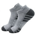 thumbnail image 2 of 6 pairs of high-performance thick-soled running sports sweat-absorbing short socks, short-leg professional sports socks, ankle socks, breathable cotton socks, men's and women's comfortable sports sock, 2 of 6