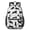 Black Cat Silhouette, variant on Black Cat Silhouette White Pattern 17" School Backpacks for Teens,Waterproof Oxford Fabric,S-Shape Padded Straps for School,Travel,Hiking,Camping