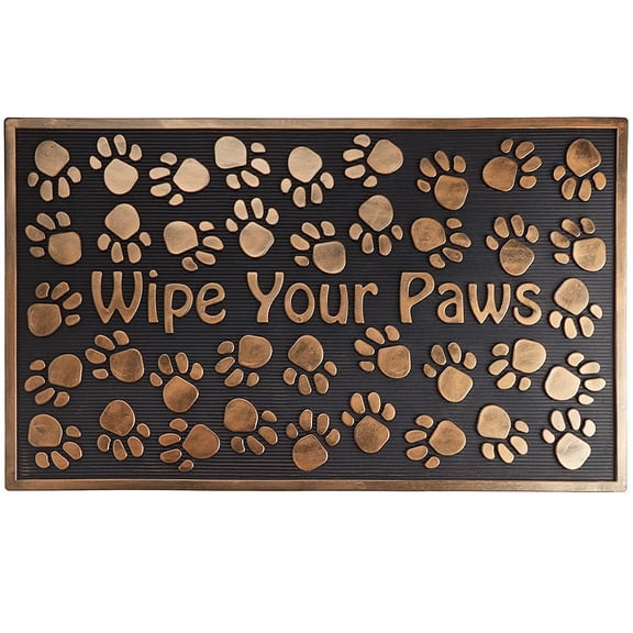 Rubber Stair Treads Set of 2 or Doormat, Wipe Your Paws