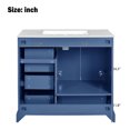 thumbnail image 4 of Harper & Bright Designs 36" Bathroom Vanity Sink Combo with Storage , Bathroom Storage Cabinet with Soft Close Doors and Drawers, Blue, 4 of 19