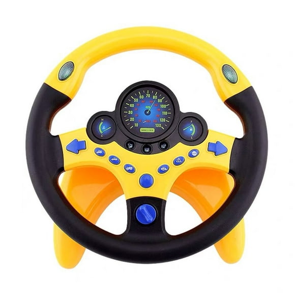 CNKOO Simulated Steering Wheel Toy Kids Educational Sounding Toy Copilot Simulation Steering Wheel Toy Children Gift
