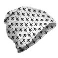 thumbnail image 1 of Fleur De Lis Unisex Beanie, French Motifs, Hiking Outdoors, Black White, by Ambesonne, 1 of 1