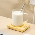 thumbnail image 4 of Mug Warmer Coffee Warmer,Mug Heater,Coffee Cup Warmer,USB Rechargeable Portable Auto Shut-Off Heating Pad,Smart Cup Warmer for Coffee,Milk,Tea,Yellow, 4 of 8