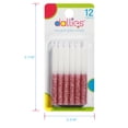 thumbnail image 4 of XCell Dallies Birthday Candles, Wax Rose Gold Glitter, 7 cm, 4 of 5