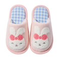 thumbnail image 5 of Fesfesfes Childrens Plush Lined Winter Slippers Cozy Indoor House Shoes with Non Slip Sole for Boys Girls Adorable Animal Designs for Active Kids Comfortable Everyday Wear(Pink#2,US:12 Little Kid), 5 of 5