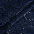 thumbnail image 4 of LOVZFMLL Mode Femme Été Manches Courtes Aguichant Décontractée Uni Dentelle Robe à Col en V Bleu 2TG, 4 of 8