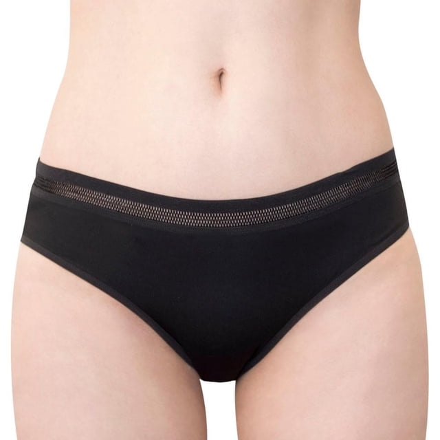 Bikini Marel para Mujer, Negro Elástico Calado en Cintura Talla G