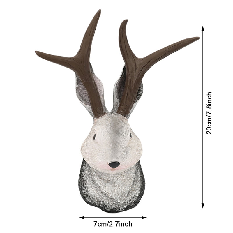 Jackalope Wall Decor the Latest Legend of Antlers Resin Hanging Walls Art Home 