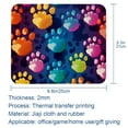 thumbnail image 5 of Dog Paw Print Mousepad 8.3x9.8 Inch Square Non-Slip Rubber Bottom Printed Desk Mat - Suitable for Office and Gaming, 5 of 6