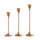 thumbnail image 1 of 3 Unids / set Candelabros de Metal Simple Decoración Dorada Bar Salón Decoración Decoración para hogar Macarena Candelabro de aluminio tealight, 1 of 8