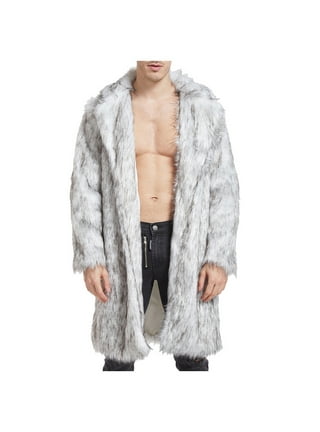 Men Plus Size -Fur' Lapel Collar Long Sleeve Padded Leather Jacket Vintage  Style Thicken Coat Sheepskin Cashmere Jackets Winter 