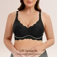 thumbnail image 5 of HBlife Seamless Bra Women Soft Jelly No Underwire Push Up Wireless Bralettes,3 Pack, 5 of 7