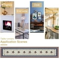 thumbnail image 6 of 4th of July Table Runner, America Flag Stripe Stars Memorial Day Independence Day Patriotic Table Decoration for Home Kitchen Dining Home Party Farmhouse Decor 13x120in, 6 of 6