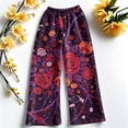 thumbnail image 5 of QWKLEAJ Halloween Pajama Pants Women Flannel Sleepwear Lounge Bottoms Fall Autumn Plaid Checkered Cozy Soft Warm Winter Nightwear Casual Home Wear Loose Fit Straight Leg Festive Holiday Gift, 5 of 6