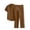 Coffee, variant on JUUYY Men's 2 Piece Set Pleated Texture Button Down Short Sleeve Collar Shirt Relaxed Fit Elastic Waist Long Pants Vacation Outfit Sky Blue XXL