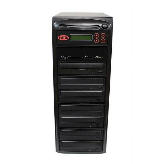Systor   1-6 Blu-Ray BDXL Disc Duplicator with USB  SD & CF to Disc Backup Copier Tower