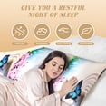 thumbnail image 4 of Disketp Butterfly In Blossoms Zen Print Body Pillow Cover - Super Soft 20x54 Body Pillow Case,Long Side Hidden Zipper, 4 of 8