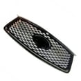 thumbnail image 4 of Front Grille Racing Grill For INFINITI QX50 2019 2020 2021 2022 2023 Honeycomb Style Glossy Black Upper Bumper Hood Mesh Grid, 4 of 7