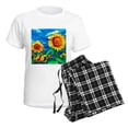 thumbnail image 4 of CafePress - Sunflowers Painting Pajamas - Women's Short Sleeve Print T-Shirt and Pants Light Cotton Pajama Set, 4 of 7