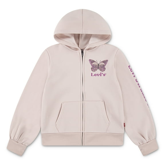 Levi's Girls Butterfly Full Zip Hoodie, Sizes 7-16