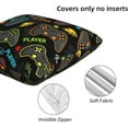 thumbnail image 6 of Gamer Gaming Farmhouse Throw Pillow Covers 18x18 Inch Fall Pillow Case Soft Pillowcase Cushion Covers Set of 2 for Sofa Bed Bedroom Car Chair Living Room Home Decorative, 6 of 6