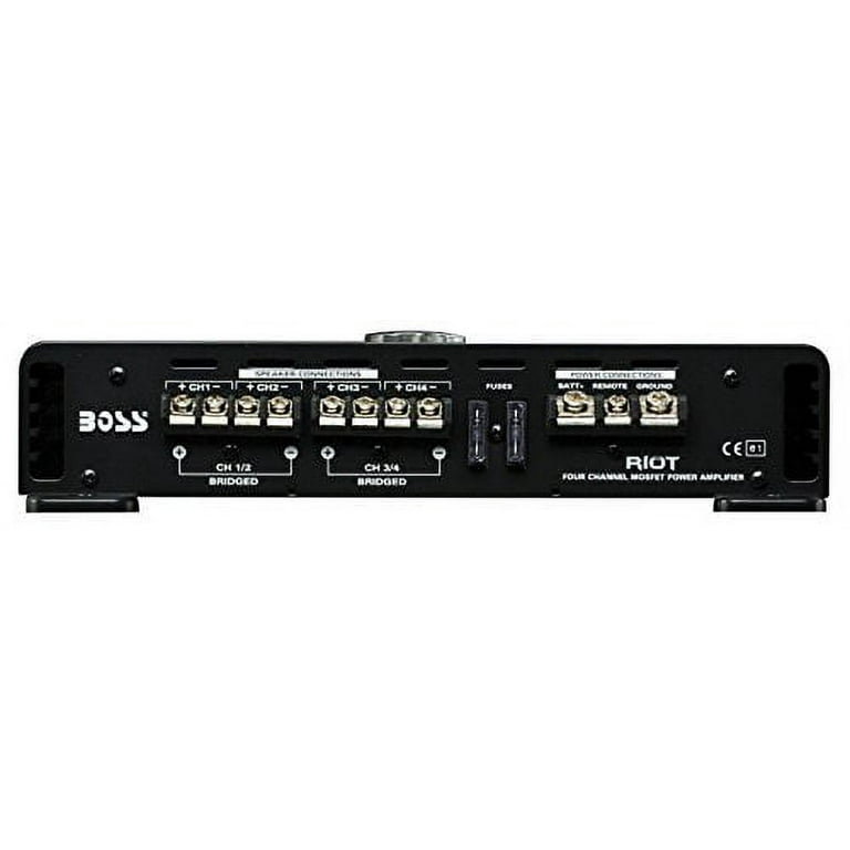 BOSS AUDIO R3004 Riot 1200-Watt Full Range, Class A/B 2 to 8