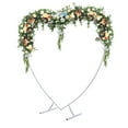 thumbnail image 4 of Dwellnix Romantic Heart-Shaped Wedding Arch, Carbon Steel Metal Frame with T-Shaped Base for Secure Setup and Customizable Decorations, 4 of 6