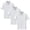 White, variant on Tsesme 3 Pack Boys Button Short Sleeve Shirts, Kids Basic Collared Uniform Tops, Breathable Casual Back to School Tops 4T