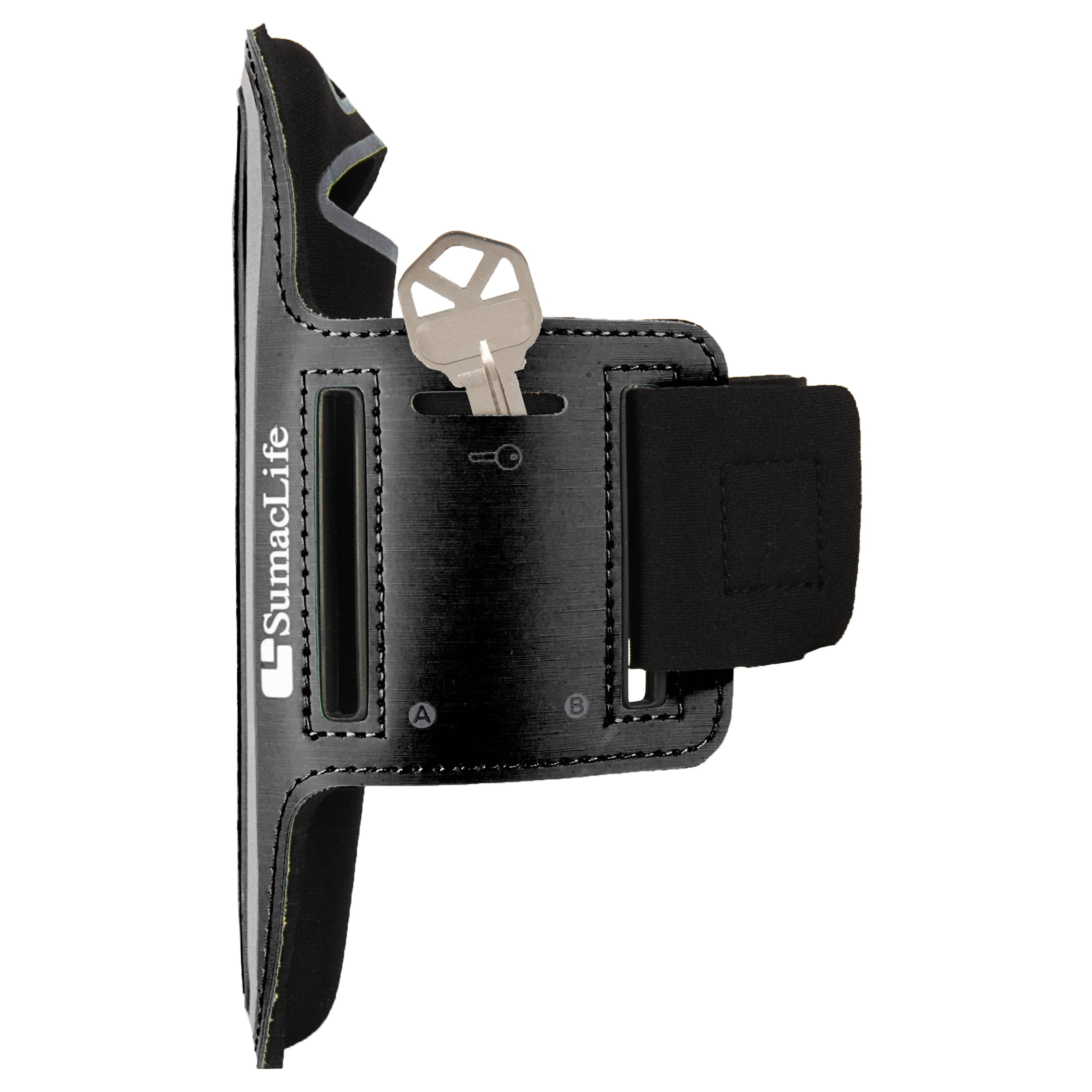 SumacLife Waterproof Sweat-Resistant Running Universal Armband – Fits iPhone XS/XR/X, Google Pixel 3/2, Samsung Galaxy J3/J2