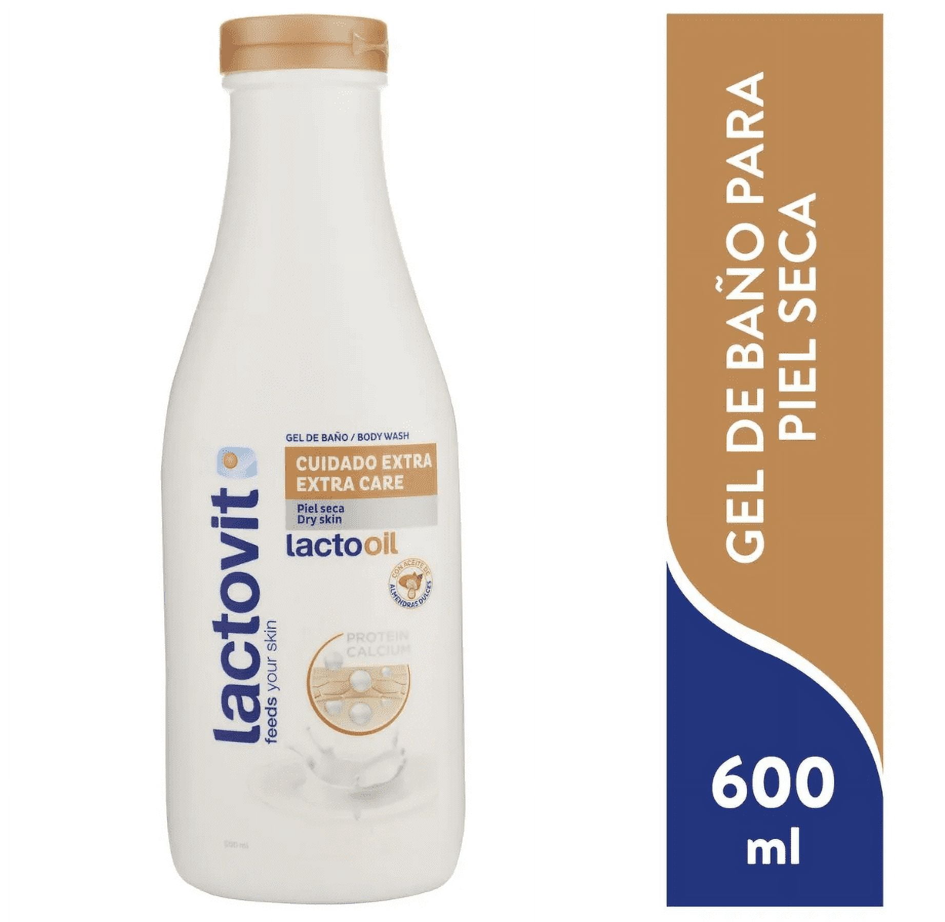 Lactovit Lactooil Shower Gel, Dry Skin, Unisex, Adult, 600 ml