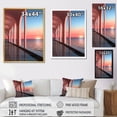 thumbnail image 4 of Designart "Dusk Beachside Building Calm I" Coastal Floater Framed Wall Art Prints, 4 of 5