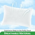 thumbnail image 5 of Gogreen Hotel Collection Bed Pillows for Sleeping - Down Alternative Pillows for Side, Back, and Stomach Sleepers King Size Pillows 2 Pack, 20 x 36 Inches, 5 of 10