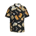 thumbnail image 2 of French Cheese France Food Picnic Hawaiian Shirts For Men, Summer Short-Sleeve Relaxed-Fit Button-Down Shirts Small, 2 of 9
