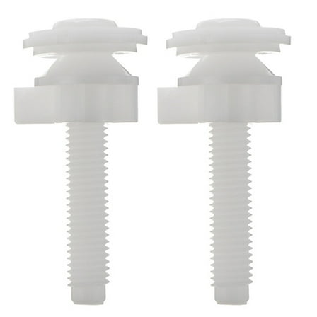 LOLIPPYY 2Pcs Toilet Lid Screws White Plastic Replacement Durable Toilet Seat Installation Screws