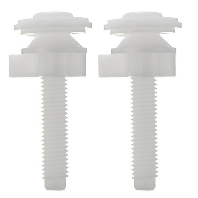 2Pcs Toilet Seat Mountings Plastic Screw Universal Toilet Seat Screws Replacement Accessories