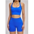 thumbnail image 2 of Top-kevin Women 2 Piece Workout Sets High Waisted Tummy Control Biker Shorts Halter Padded Tank Tops, 2 of 7