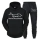 thumbnail image 2 of Conjuntos de otoño para hombre "Ingeniero eléctrico que es una pregunta" Sudadera con capucha divertida + Pantalones Trajes de 2 piezas Ropa deportiva de manga larga Pantalones de jogging, 2 of 4