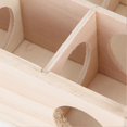 thumbnail image 3 of Hamster Maze Mouse Smart Interactive Toy Natural Wood with Acrylic Glass, 3 of 3