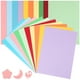 thumbnail image 1 of BRIGHTFUFU 100 hojas de cartulina de colores, cartulina de colores surtidos, papel para hacer tarjetas, papel grueso para manualidades, material para manualidades en el aula, tamaño A4, 230 g/m², 1 of 7