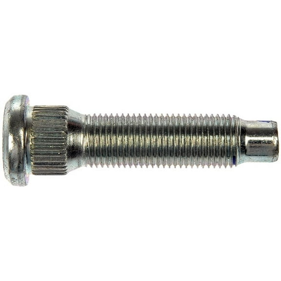 1/2-20 Serrated Wheel Stud - 0.629 In. Knurl, 2.22 In. Length