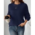 thumbnail image 4 of Zeagoo Women's Fall Chunky Knit Sweater Oversized Crewneck Long Sleeve Winter Cotton Pullover Sweaters Jumper Tops, 4 of 6