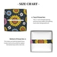 thumbnail image 5 of Kdxio Colorful Sunflowers Print Tissue Box Cover,Square Decorative PU Leather Facial Paper Case Organizer Holder Dispenser for Bathroom,Night Stands,Desk,Car 5.2''X5.2''X5.2'', 5 of 8