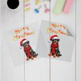 thumbnail image 3 of Merry Christmas Rottweiler Enjoys Woofmas Winter Xmas Holiday Cutout Transfer Sticker Rottie Dog Lover Gifts Idea Transparent Decal Art Decor - 02022, 3 of 5