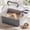 🌻 Gray#112, variant on Hamster Cage Plastic with Carry Handle Panoramic Cover and Deep Base for Syrian Dwarf Hamsters Gerbils & Mice
