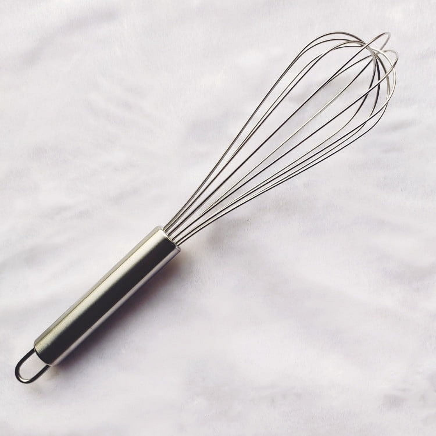 3 Pack Stainless Steel Whisks for Cooking - Essential Wire Whisk Stainless Steel for The Kitchen Egg Beate,Whisks Stainless Steel 8”,10”,12”,Strong, Durable, and Multifunctional