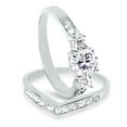 thumbnail image 3 of LaRaso & Co 2 Carat CZ Wedding Engagement Bridal Ring Set for Women Size 8, 3 of 6